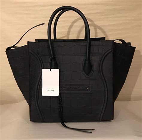 celine phantom croc replica|authentic celine nano.